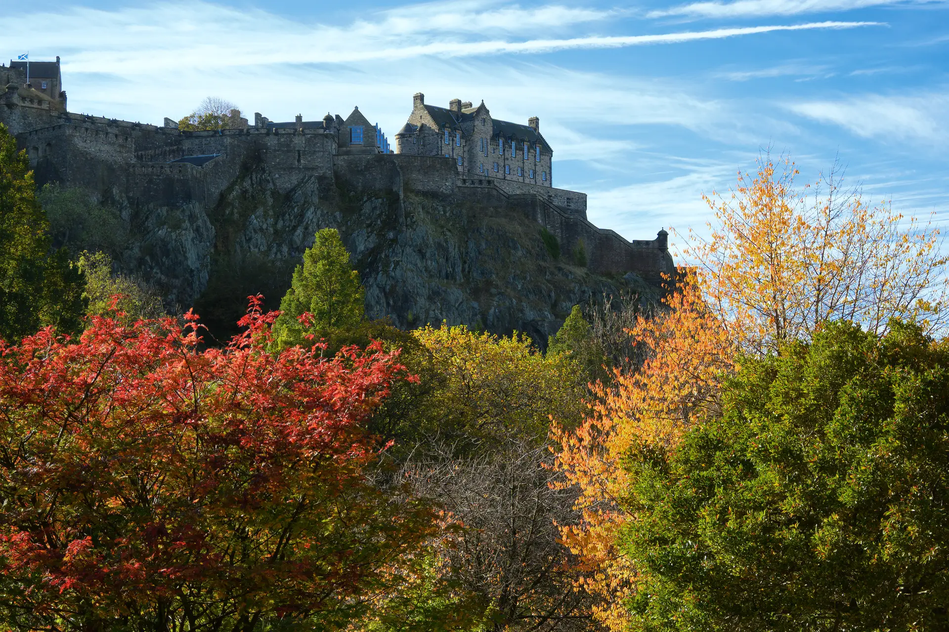 Edinburgh Castle from Princes Street Gardens